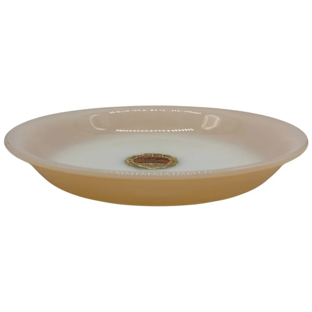 Anchor Hocking Fire King Peach Luster Pie‎ Plate Baking Dish
